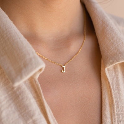 Bella's™ 14K GOLD PLATED INITIAL NECKLACE