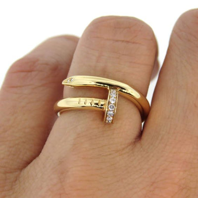 Bella's™ DELUXE NAIL RING GOLD